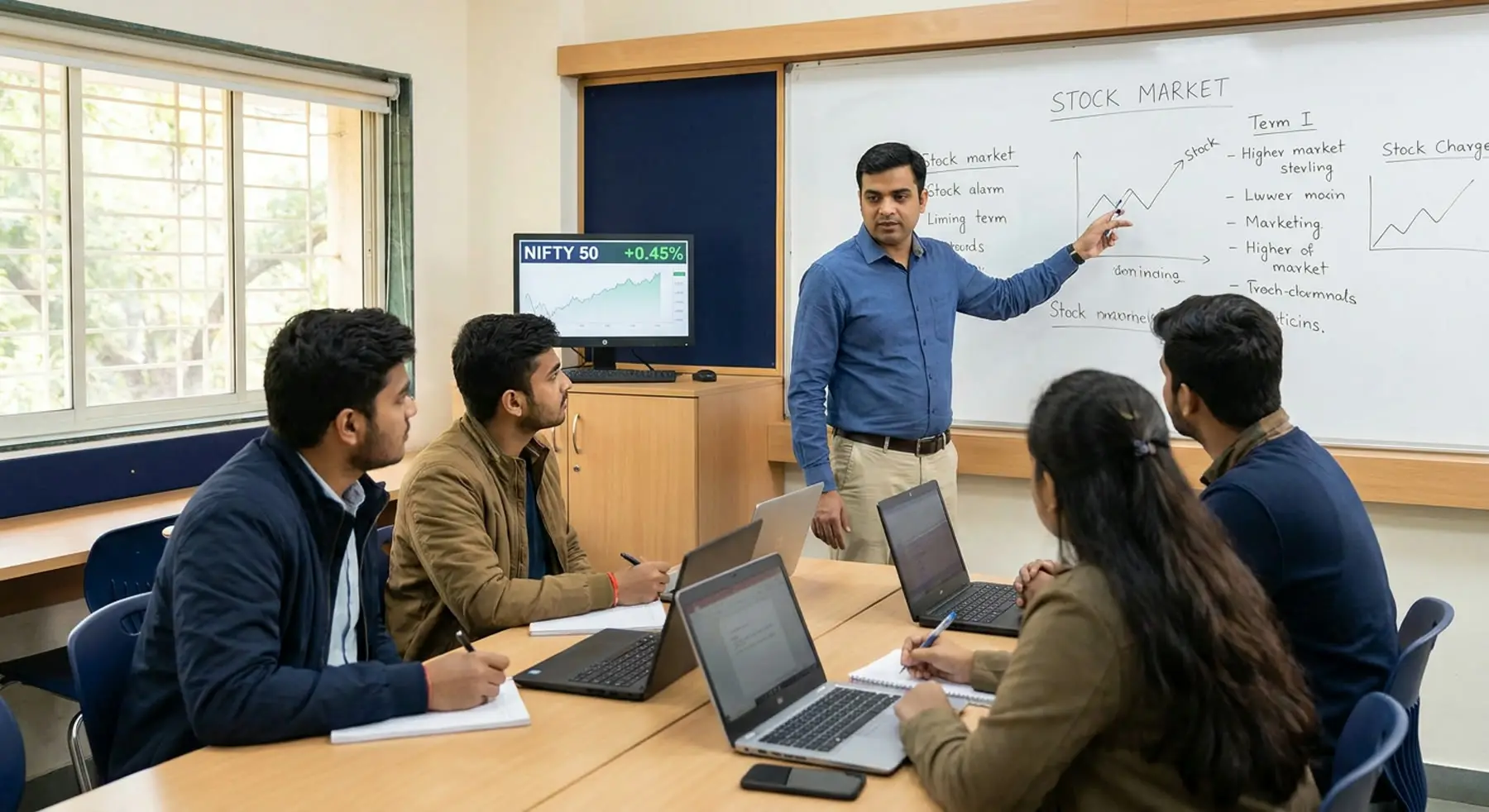 Equity Market Basics class at Stock Classes Pune